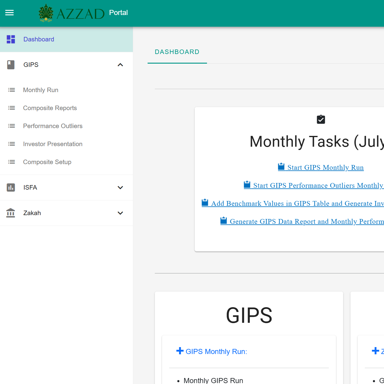 Azzad Admin Portal by 24kConnect
