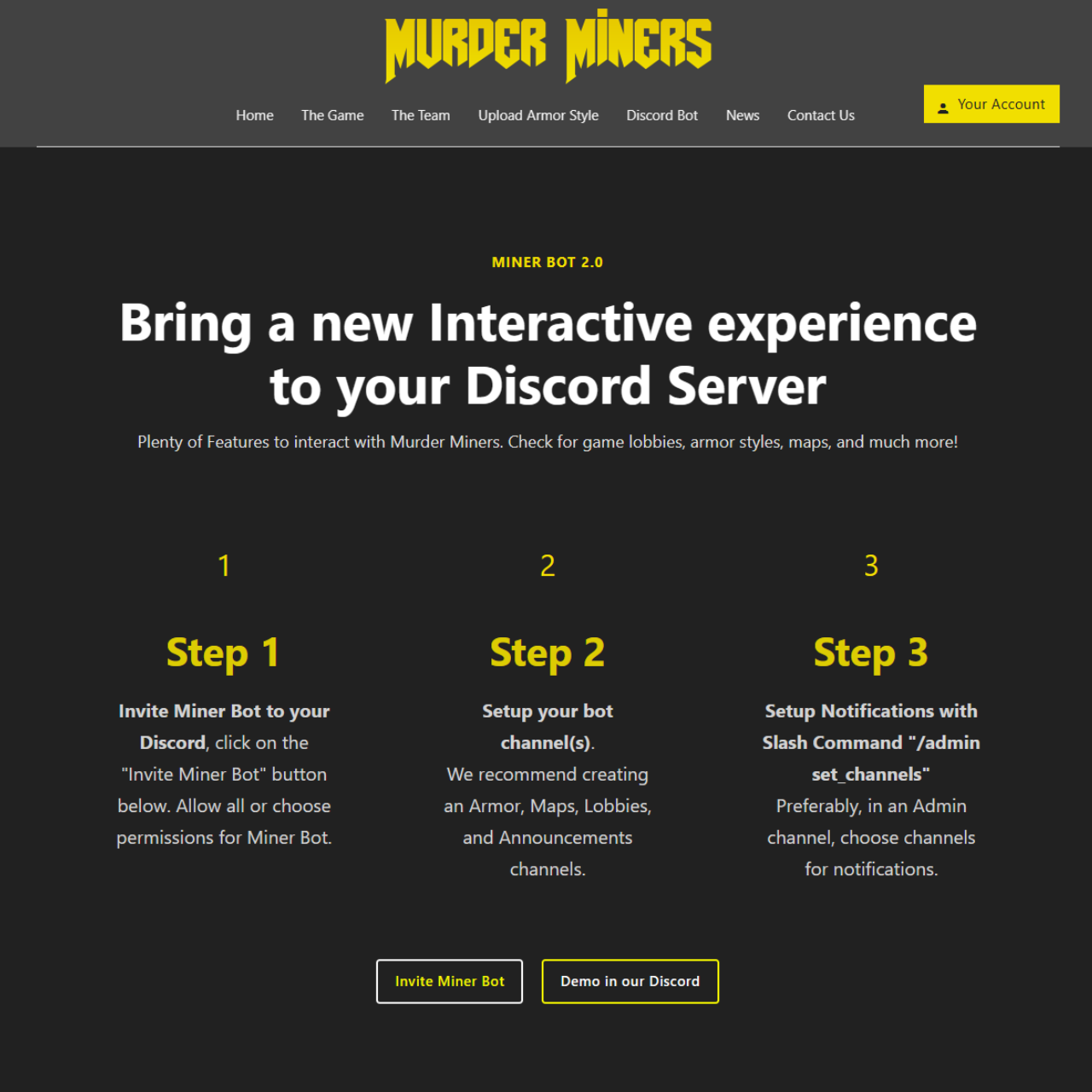 Minerbot20 Discord Bot by 24kConnect